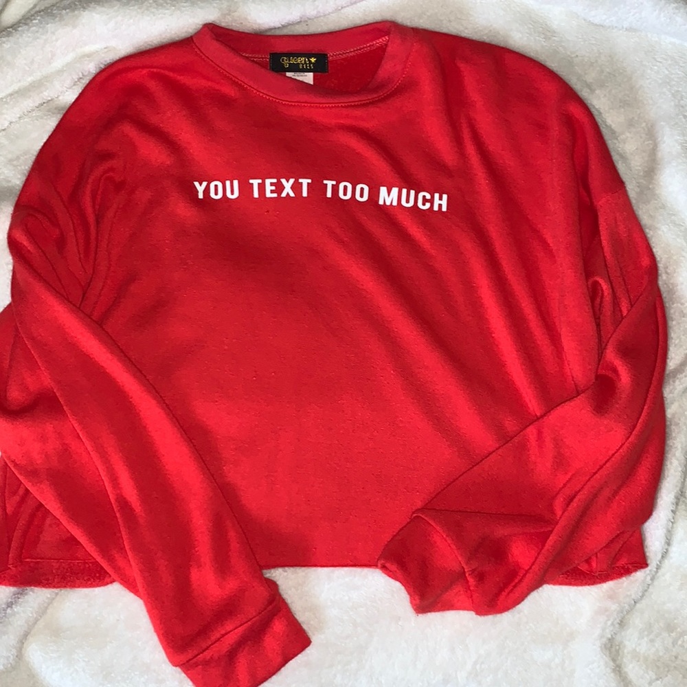 Cropped Red Long Sleeve